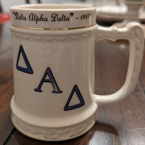 Vintage 1957 Delta Alpha Delta Mug